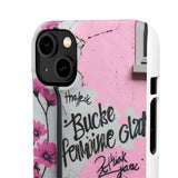 Graffiti Phone Case: Urban Chic with a Feminine Twist - Phone Case by Printify | Unique designs from ArteoDesign