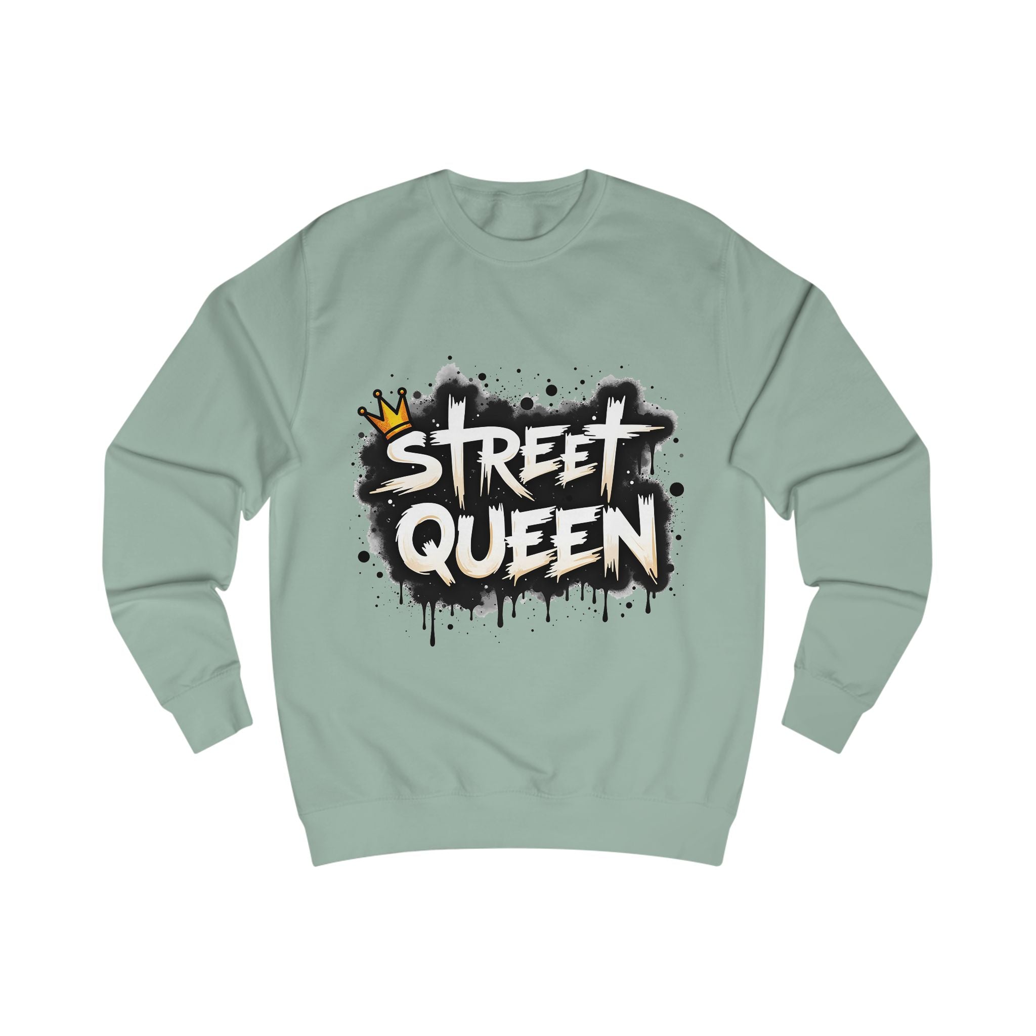 Street Queen Sweatshirt – Graffiti Crown Design