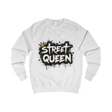 Street Queen Sweatshirt – Graffiti Crown Design