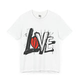 Love Graffiti Pink T-Shirt - Streetwear for Valentine’s Day