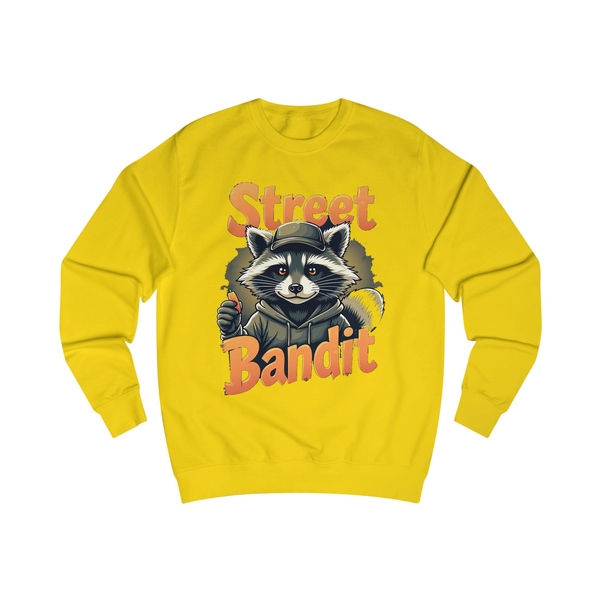 Men's Street Bandit Sweatshirt | Raccoon Graphic Design