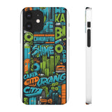 Urban Graffiti Style Phone Case - Cool and Chic for Girls