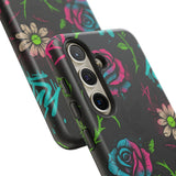Urban Floral Graffiti Phone Case – Neon Street Art Vibes for iPhone & Samsung