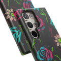 Urban Floral Graffiti Phone Case – Neon Street Art Vibes for iPhone & Samsung