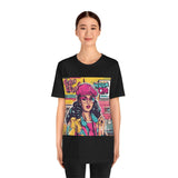 Retro Vibes: Women's Throwback T-Shirts with Bold '80s-'9 - T-Shirt by Printify | Unique designs from ArteoDesign