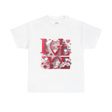 LOVE Graphic Valentine's Day T-Shirt – Romantic Heart Design Tee