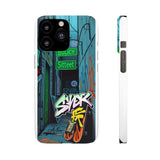 Graffiti-Inspired Phone Case for Girls: Urban Chic Style - Phone Case by Printify | Unique designs from ArteoDesign