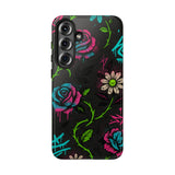 Urban Floral Graffiti Phone Case – Neon Street Art Vibes for iPhone & Samsung