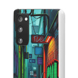 Urban Graffiti Chic: London Skyline Phone Case for Girls - Phone Case by Printify | Unique designs from ArteoDesign