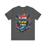 Flow Vibes T-Shirt – Vintage Boombox and Turntable Hip-Hop Tee