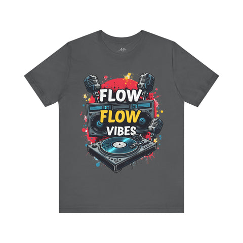 Flow Vibes Tee - Hip-Hop Boombox Streetwear for Music Lovers