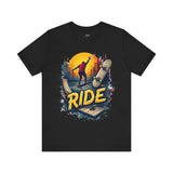 Bold Sunset Skateboard Tee - Streetwear for Skate Lovers