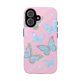 Y2K Butterfly Pink iPhone Case – Glitter Aesthetic