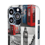 Graffiti Phone Case: London Skyline, Neon Accents, Edgy Styl - Phone Case by Printify | Unique designs from ArteoDesign