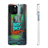 Urban Graffiti Phone Case for Boys - Gritty Streetwear Style