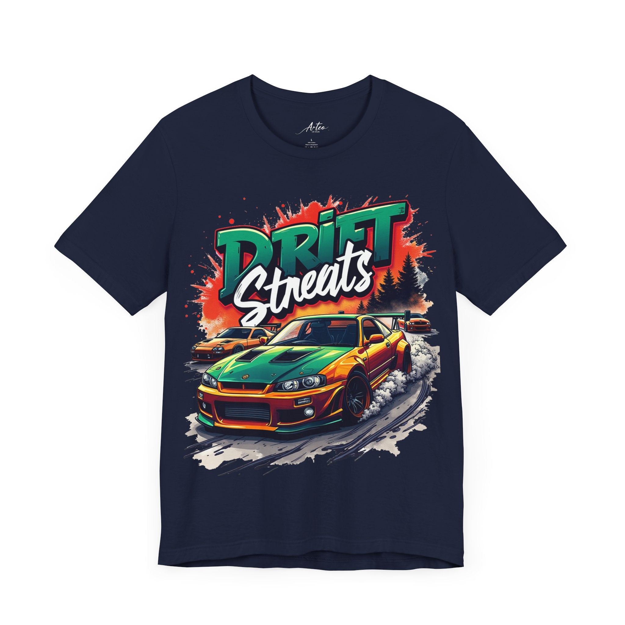 Drift Streets Tee - Men's Car Racing Graphic Streetwear