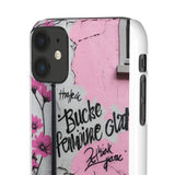 Graffiti Phone Case: Urban Chic with a Feminine Twist - Phone Case by Printify | Unique designs from ArteoDesign