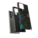 Urban Floral Graffiti Phone Case – Neon Street Art Vibes for iPhone & Samsung
