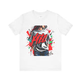 Bold Urban Graffiti Girl T-Shirt – Edgy Street Style Art Tee