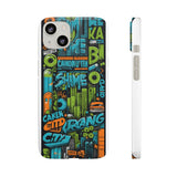 Graffiti Chic Phone Case: Urban Style with a Feminine Twist - Phone Case by Printify | Unique designs from ArteoDesign