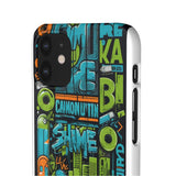 Graffiti Chic Phone Case: Urban Style with a Feminine Twist - Phone Case by Printify | Unique designs from ArteoDesign