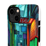 Urban Graffiti Chic: London Skyline Phone Case for Girls - Phone Case by Printify | Unique designs from ArteoDesign