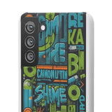 Graffiti Chic Phone Case: Urban Style with a Feminine Twist - Phone Case by Printify | Unique designs from ArteoDesign