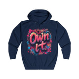 Bright Yellow "Own It" Hoodie – Bold Urban Graphic Design