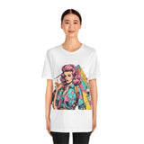 Vibrant '90s Throwback T-Shirt for Women | Retro Pop Art Graphic Tee