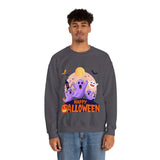 Halloween Ghost Sweatshirt – Cute Spooky "Happy Halloween" Design