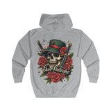 Bold Skull & Roses Streetwear Hoodie