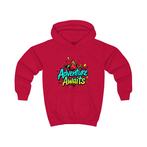 Adventure Awaits Kids Hoodie - Motivational and Fun Design