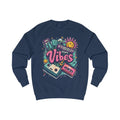 Ginger Vibes Grey Sweatshirt – Retro Cassette Tape Design