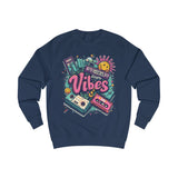 Ginger Vibes Grey Sweatshirt – Retro Cassette Tape Design