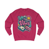 Ginger Vibes Grey Sweatshirt – Retro Cassette Tape Design