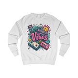 Ginger Vibes Grey Sweatshirt – Retro Cassette Tape Design