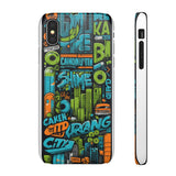 Urban Graffiti Style Phone Case - Cool and Chic for Girls