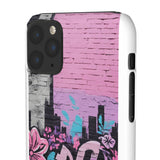 Chic Graffiti Phone Case - Feminine Urban Style for Girls