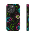 Urban Floral Graffiti Phone Case – Neon Street Art Vibes for iPhone & Samsung