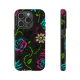 Urban Floral Graffiti Phone Case – Neon Street Art Vibes for iPhone & Samsung