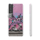 Chic Graffiti Phone Case - Feminine Urban Style for Girls