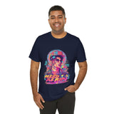 Vibrant Portrait Graphic T-Shirt – Bold Urban Art Style Tee