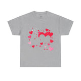 Heart Pattern T-Shirt – Stylish Pink and Red Hearts Design