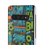 Graffiti Chic Phone Case: Urban Style with a Feminine Twist - Phone Case by Printify | Unique designs from ArteoDesign