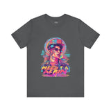 Vibrant Portrait Graphic T-Shirt – Bold Urban Art Style Tee