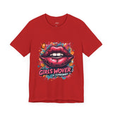 Bold Pink Graphic T-Shirt – Lip Art Design for Women