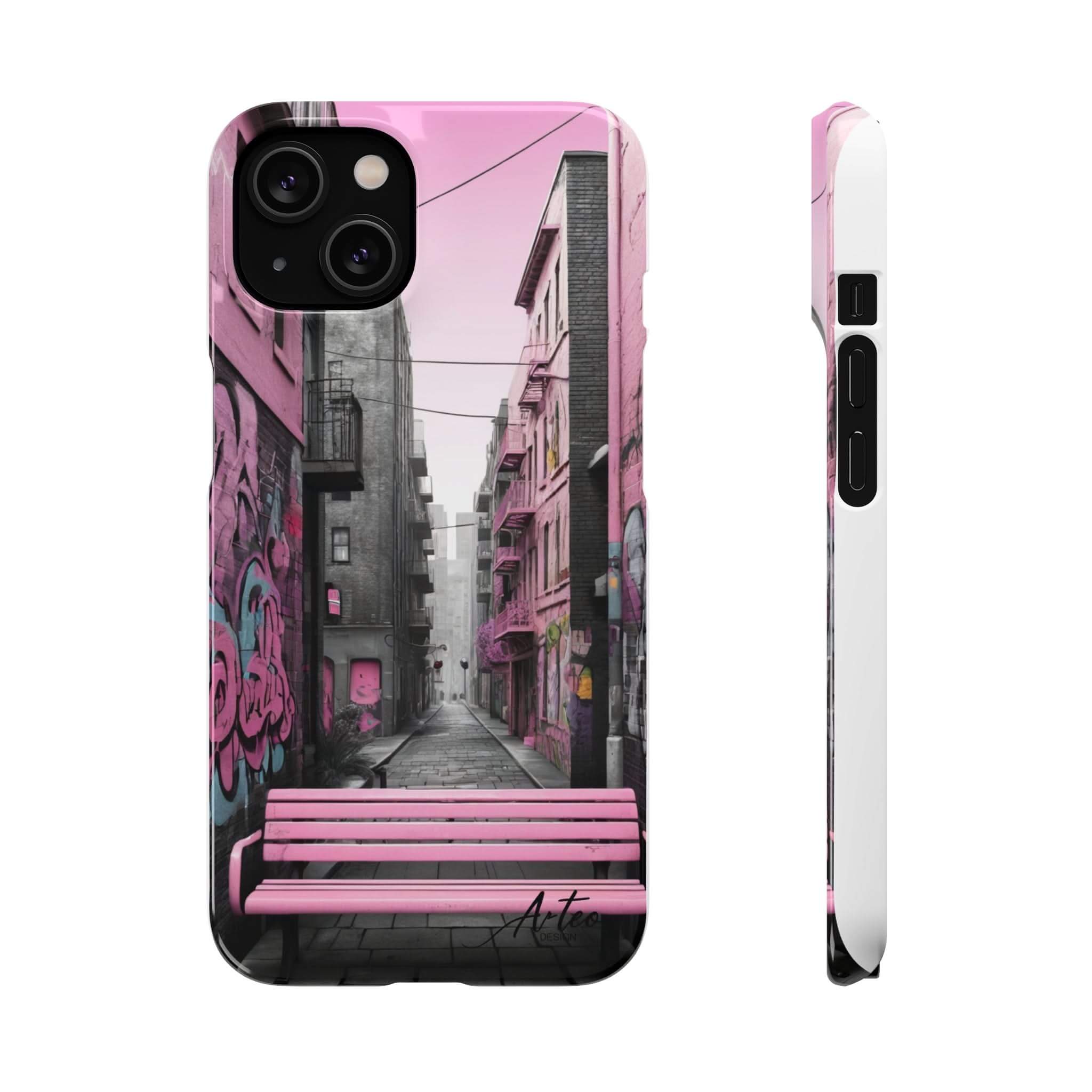 Graffiti-Inspired London Skyline Phone Case for Girls - Phone Case by Printify | Unique designs from ArteoDesign