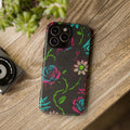 Urban Floral Graffiti Phone Case – Neon Street Art Vibes for iPhone & Samsung