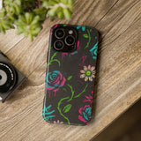 Urban Floral Graffiti Phone Case – Neon Street Art Vibes for iPhone & Samsung
