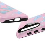 Y2K Butterfly Pink iPhone Case – Glitter Aesthetic